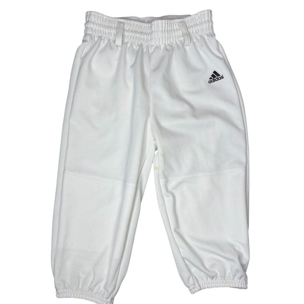 Adidas Boys White Baseball Knicker Pants Size XS